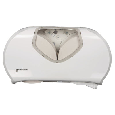Carlisle R4070WHCL 20 Inch Toilet Tissue Dispenser with Full Swing Cover