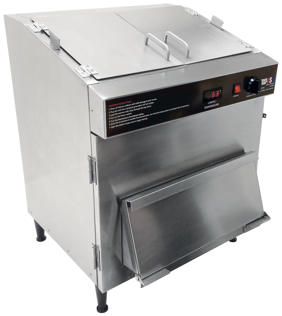 Winco 51026 23 Inch Nacho Chip Warmer Bulk 26 Gallon Countertop Stainless Steel