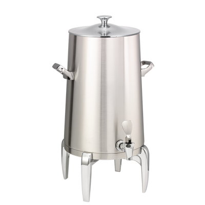 Flame Free™ Thermo-Urn™ 5-Gallon Vacuum Insulated Urn with Modern Legs and Classic Lid in Brushed Stainless