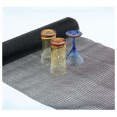 Carlisle UL5105 24 Inch Black Co-Polymer Shelf Liner Roll with Header Card
