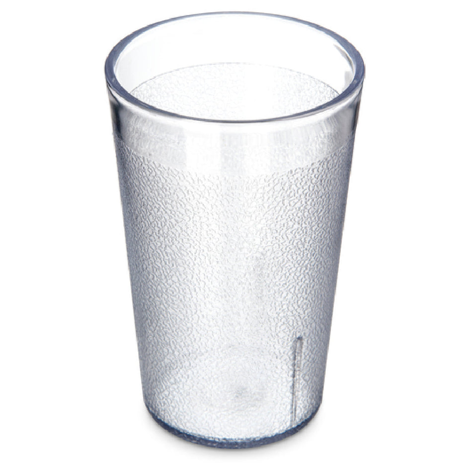 Carlisle 550607 9-1/2 Oz Tumbler Clear SAN Textured Stain Resistant Dishwasher Safe