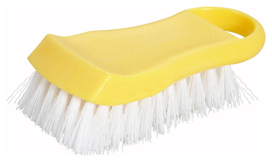 Winco CBR-YL 6-1/2 Inch Long Cutting Board Brush Polypropylene Yellow