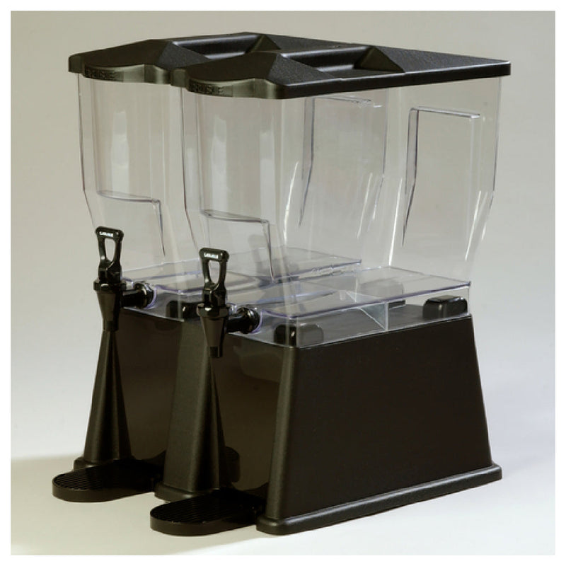 Carlisle 1085103 15 Inch Non-Insulated Beverage Dispenser Double Bowl Polycarbonate