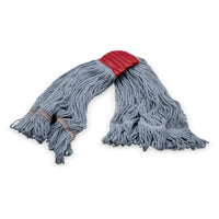 Carlisle 369553B00 Large Looped-end Wet Mop Head 5 Inch Blue Cotton