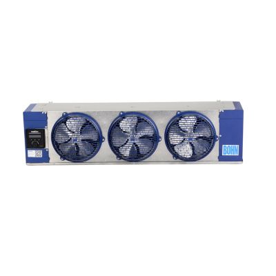 Bohn - 13000 BTU/h, Low Profile, Electric Defrost Evaporator, 1-Speed, EC Motor, 208-230/1/60