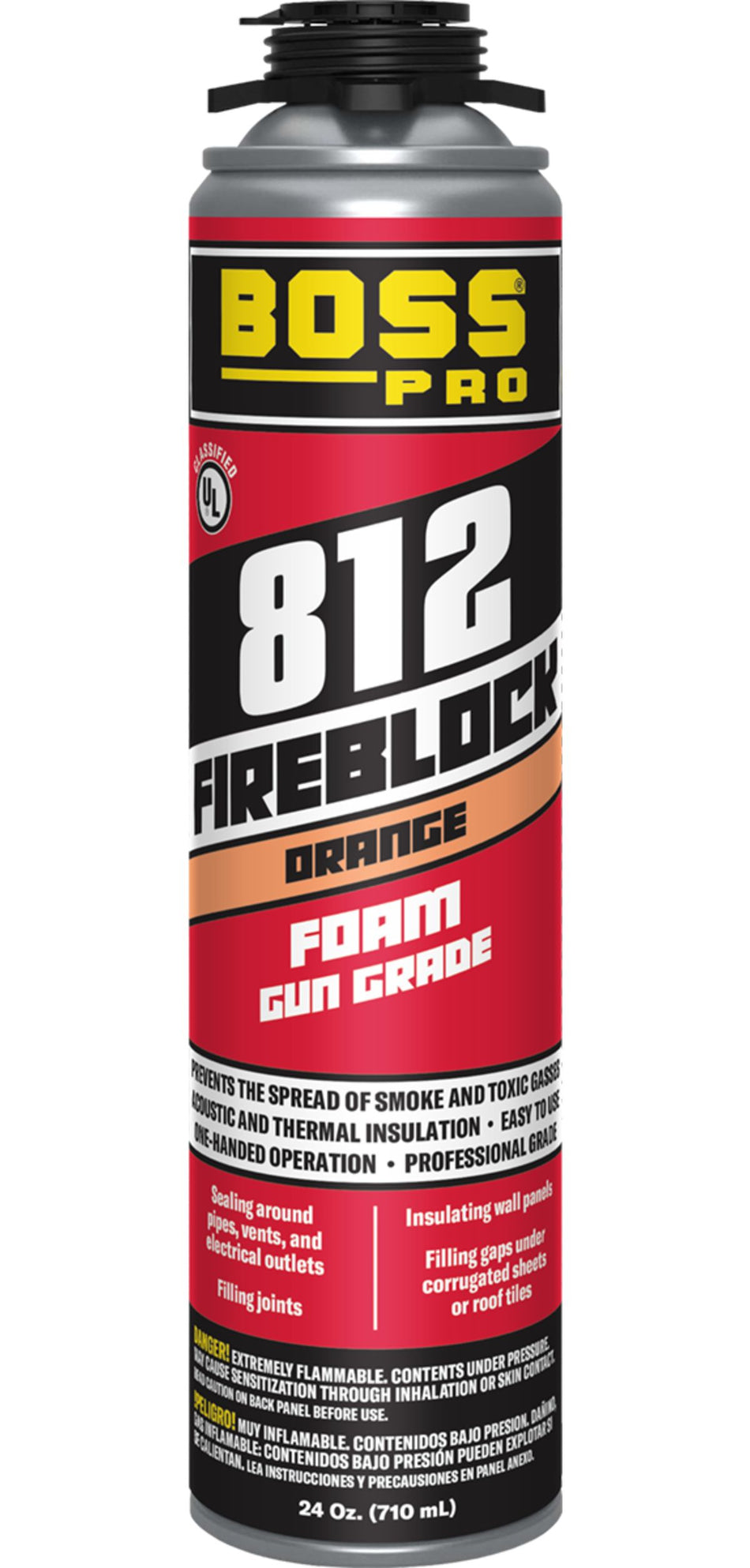 BOSS 137766, 81220 - 812-20 Fire Block Foam Gun Grade 24 oz