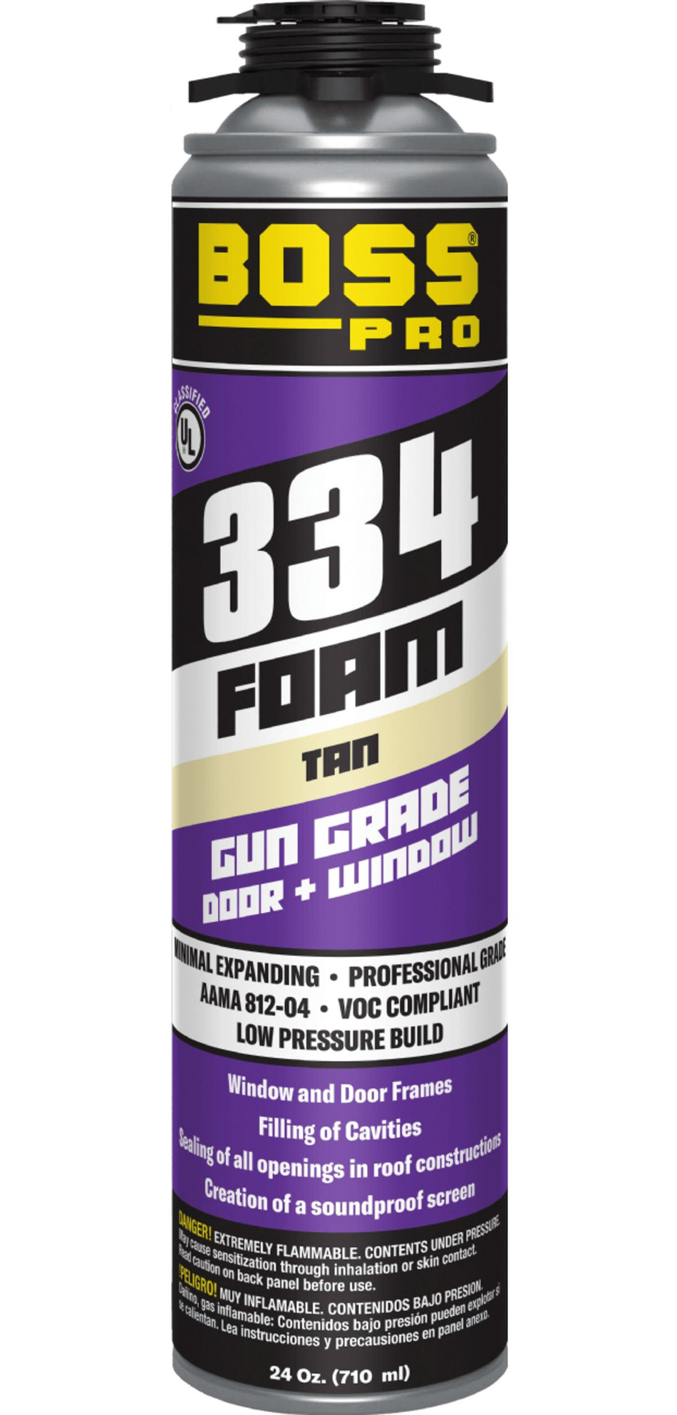 BOSS 146818, 334 Minimal Expanding Foam 24 oz