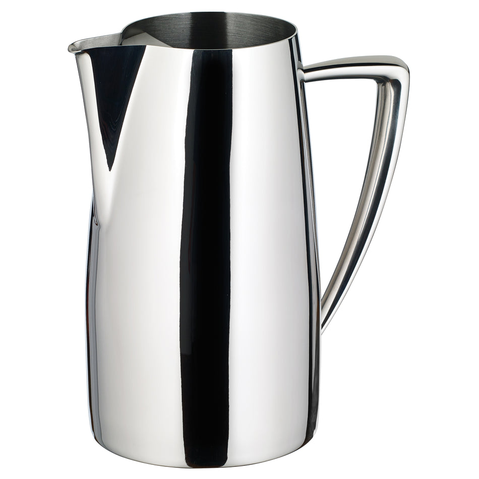 Winco Z-MC-WP64 64 Oz Water Pitcher with Ice Guard Stainless Steel Mirror Finish