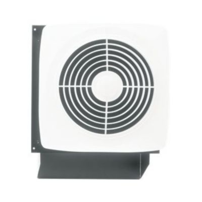 Broan - 509S - 180 CFM , 8" Through Wall Fan, Built-In On/Off Switch Included, White Plastic Grille