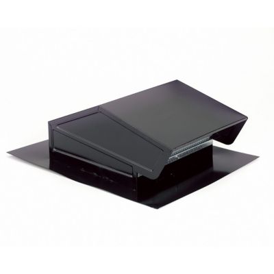Broan - 634M - Steel Roof Cap For 6" Round Duct. Includes Damper And Birdscreen. Black.