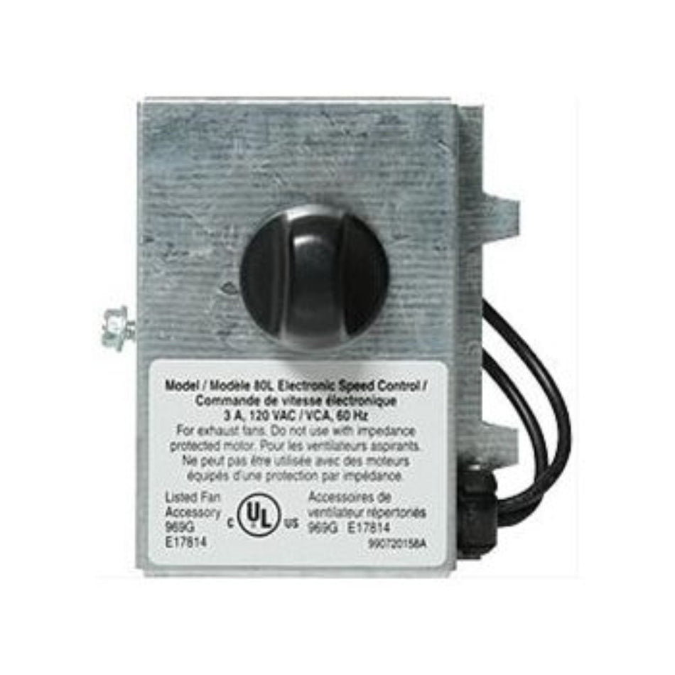 Broan - 80L - Variable Speed Control — 3.0 Amp, 120 Volts, 60 Hz (May Be Used with Select Models).