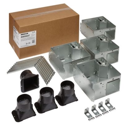 Broan - A000HLKT - Broan Flex Series Bathroom Ventilation Fan Light with Flange Kit