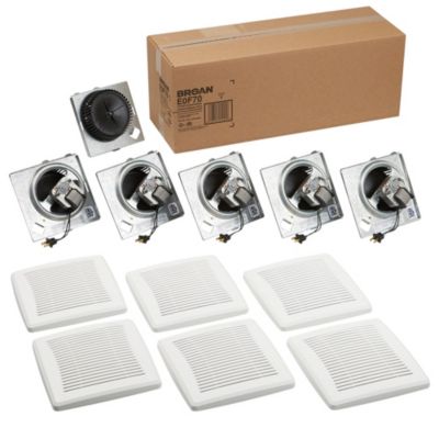 Broan - E0F70 - Broan Economy Series 70 CFM Ceiling/Wall Ventilation Fan Finish Pack, 4.0 sones