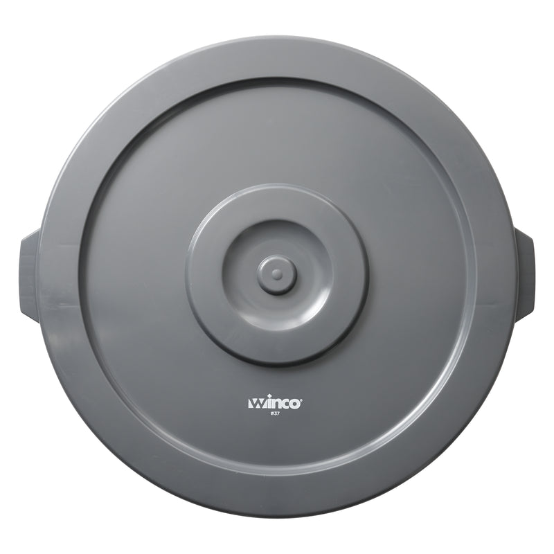 Winco PTCL-44 Lid for PTC-44G HDPE Gray Trash Receptacle Cover