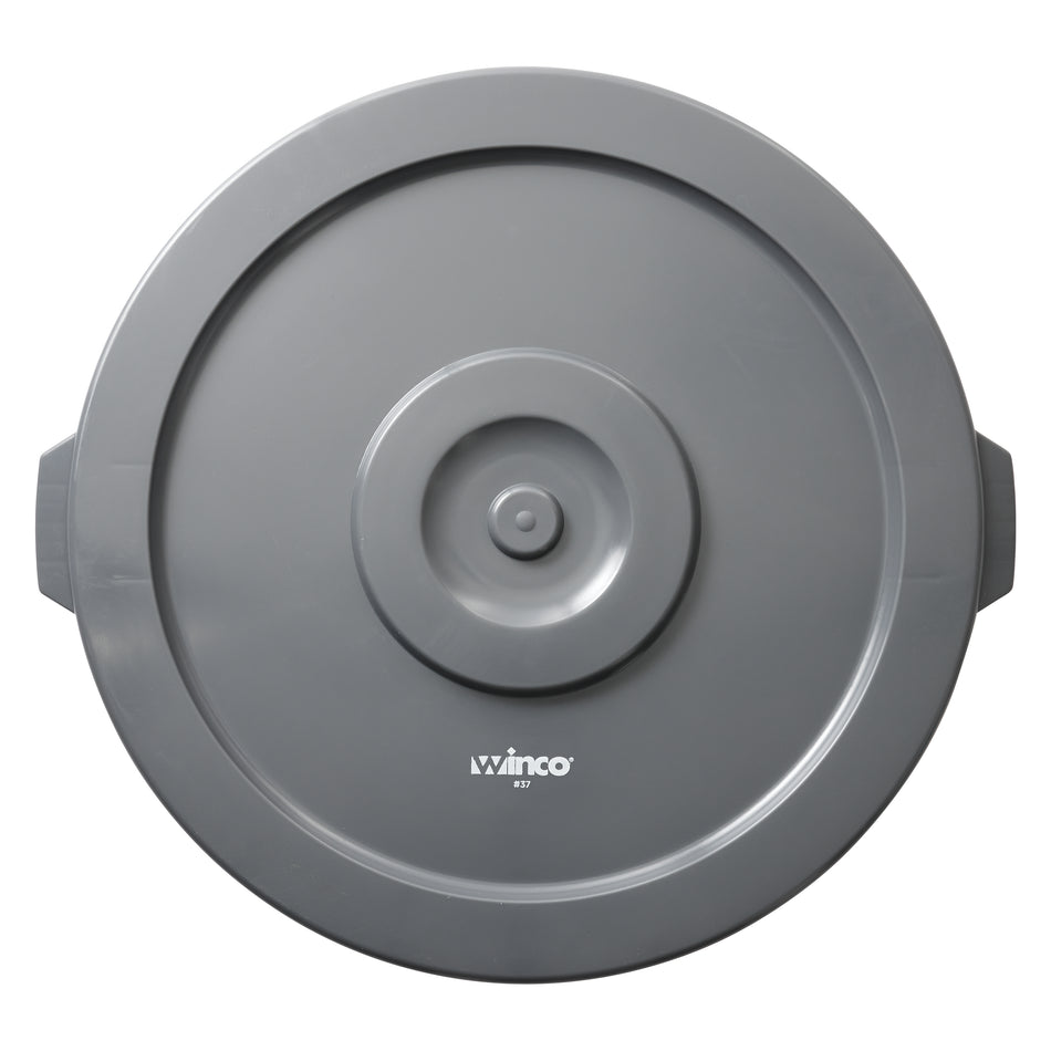 Winco PTCL-44 Lid for PTC-44G HDPE Gray Trash Receptacle Cover