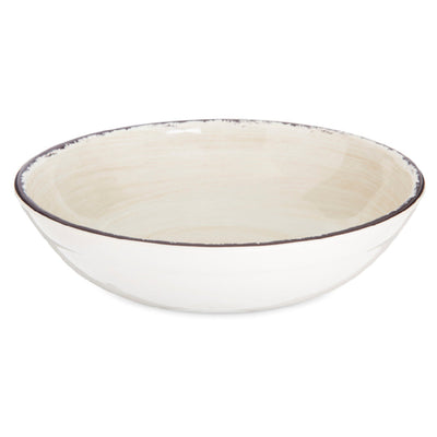 Carlisle 5401953 8 Inch Diameter Swirl Design Cereal Bowl Melamine Beige