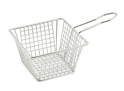 Winco FBM-554S 5 Inch Fry Basket Miniature Cookware Dishwasher Safe Stainless Steel