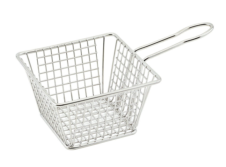 Winco FBM-554S 5 Inch Fry Basket Miniature Cookware Dishwasher Safe Stainless Steel