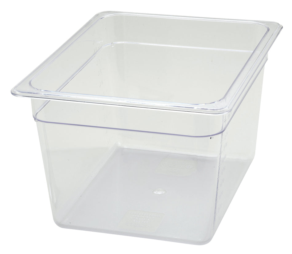 Winco SP7208 12-3/4 Inch Poly-Ware Food Pan 1/2 Size Dishwasher Safe