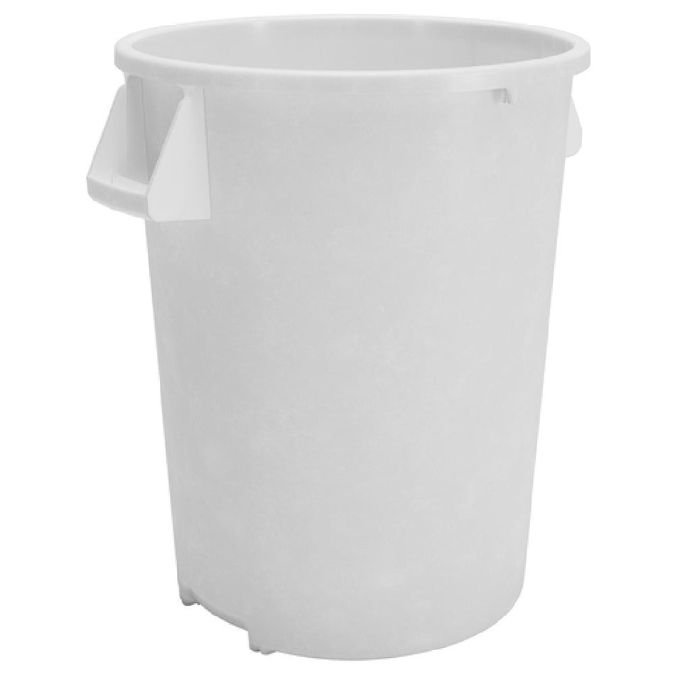 Carlisle 84104402 44 Gallon Round Trash Container Polyethylene White