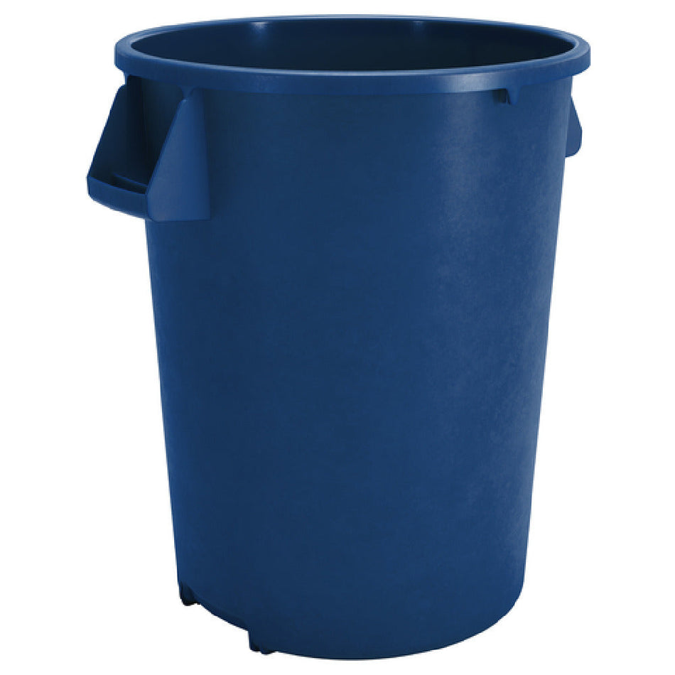 Carlisle 84103214 32 Gallon Round Waste Bin Blue Polyethylene Stackable