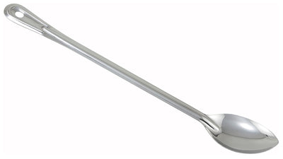 Winco BSON-21 21 Inch Long Basting Spoon Solid Stainless Steel with Descriptors