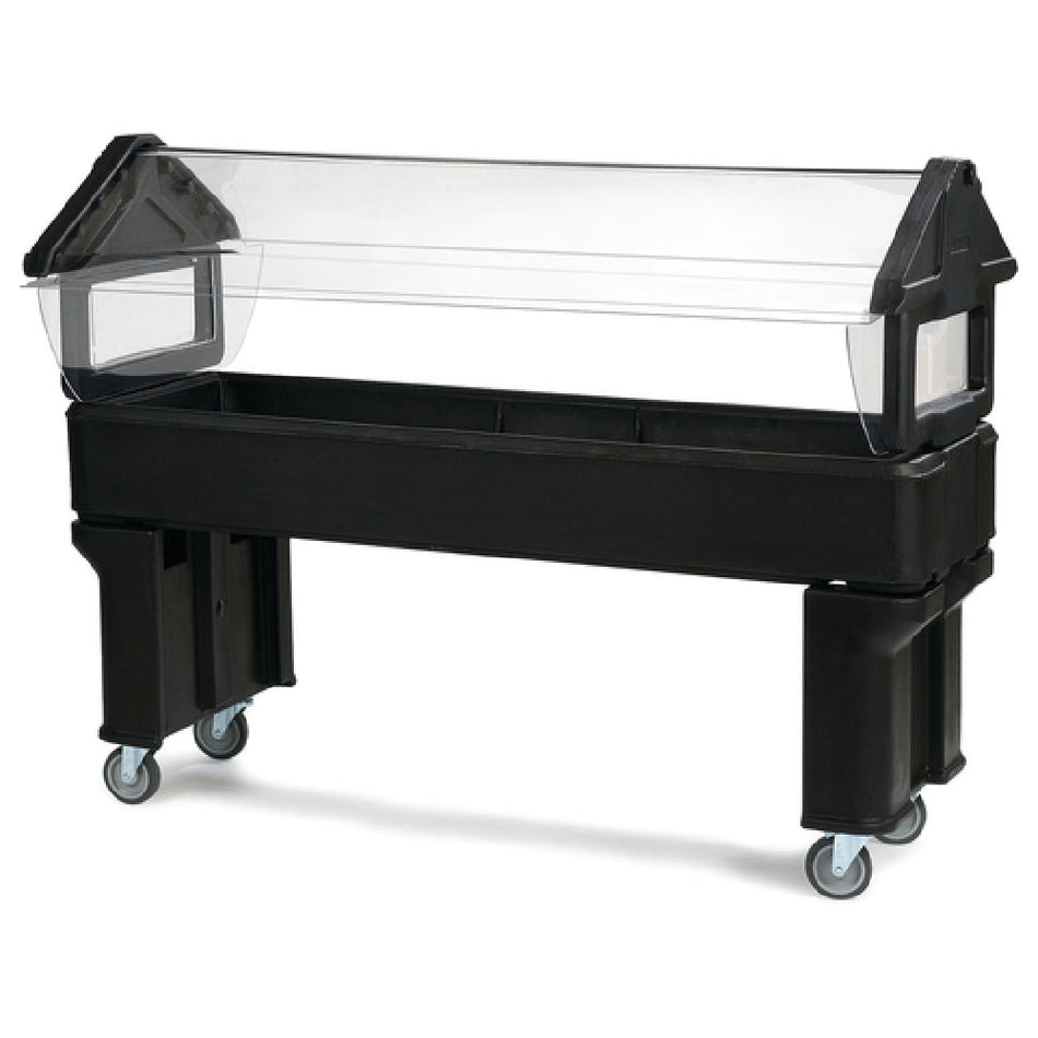Carlisle 660603 72-1/8 Inch Ice Cooled Portable Food Bar with Acrylic Sneeze Guard
