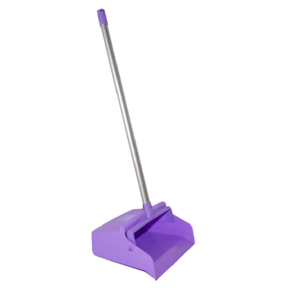 Carlisle 361410EC68 12 Inch Dust Pan Serrated Edge Locking Yoke Aluminum Purple