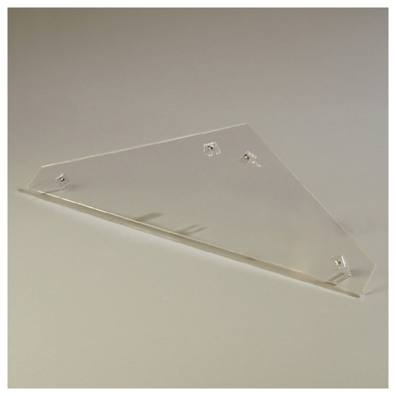 Carlisle 905207 28 Inch Sneeze Guard End Panel Clear Acrylic Double-end Panel