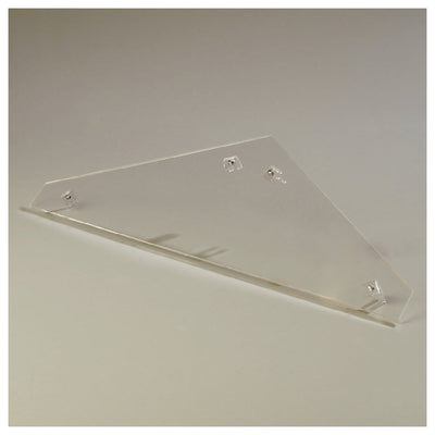 Carlisle 905207 28 Inch Sneeze Guard End Panel Clear Acrylic Double-end Panel