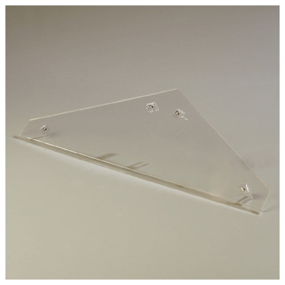 Carlisle 905207 28 Inch Sneeze Guard End Panel Clear Acrylic Double-end Panel