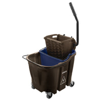 Carlisle 9690401 Mop Bucket Combo with Side Press Wringer Impact Resistant Brown
