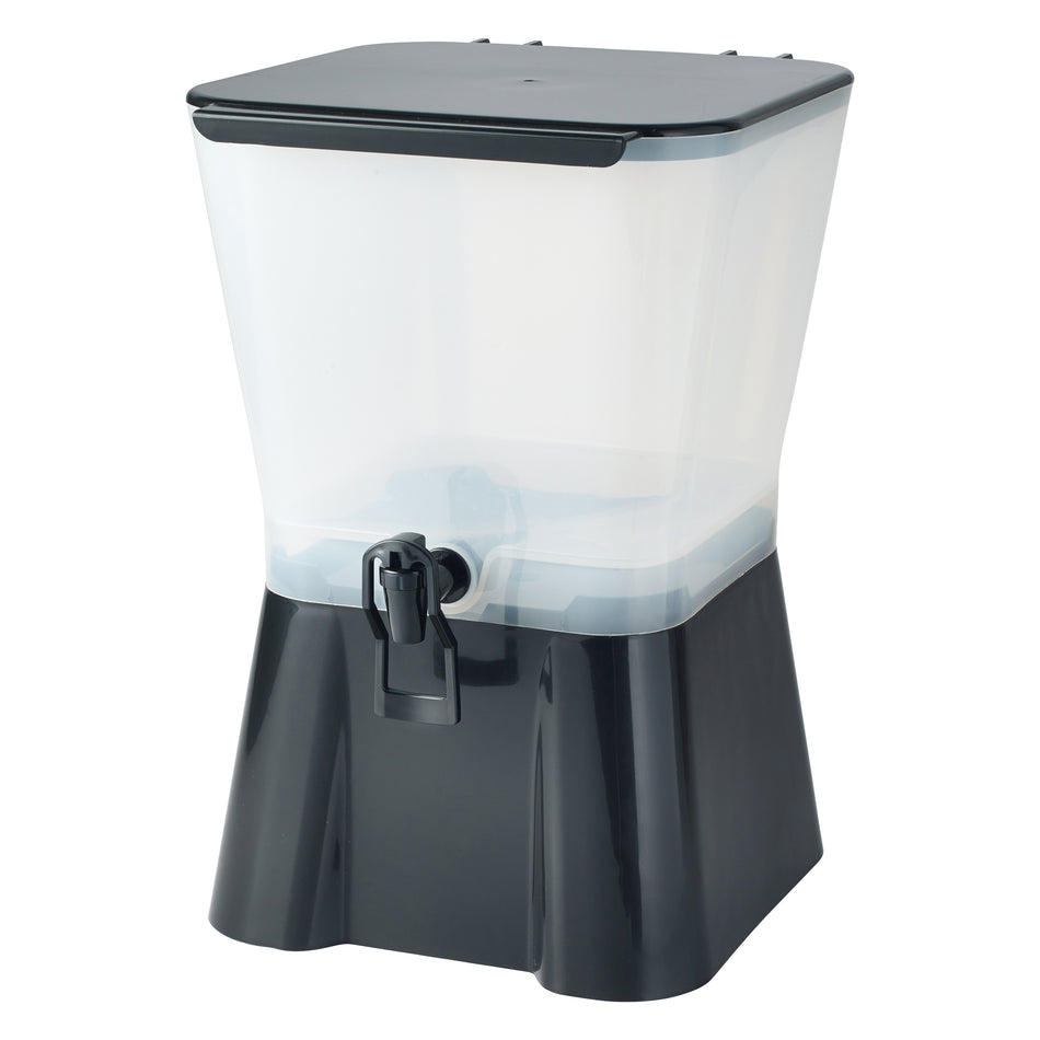 Winco PBD-3SK 3 Gallon Square Beverage Dispenser, Plastic