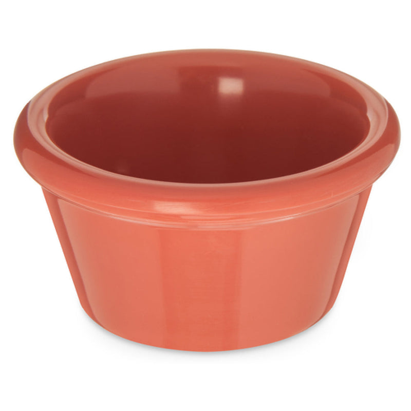 Carlisle S85252 2 Oz Smooth Ramekin Sunset Orange Melamine NSF BPA Free