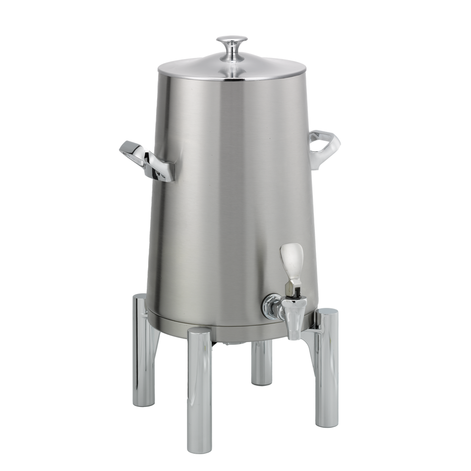 Flame Free™ Thermo-Urn™ 3-Gallon Vacuum Insulated Urn with Round Legs and Classic Lid in Brushed Stainless
