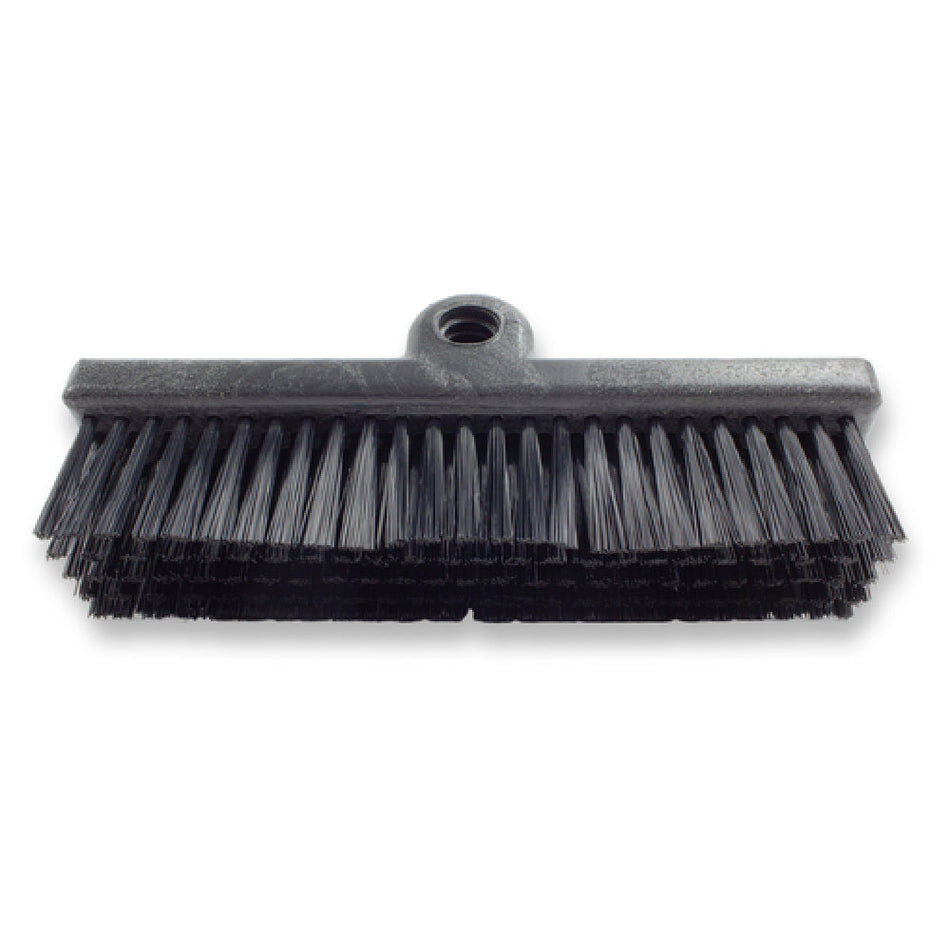 Carlisle 40423EC03 10 Inch Scrub Brush Head Black Polyester with Dual Surface