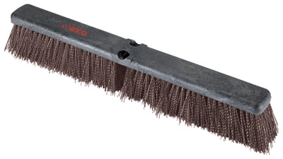 Winco BRFC-24B 24 Inch Foam Block Coarse Broom Head Brown Bristles