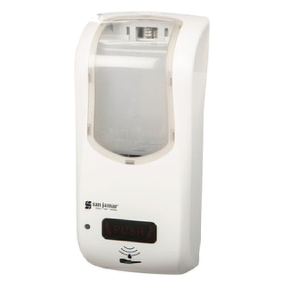 Carlisle SHF970WHCL 5-1/2 Inch Foam Soap Dispenser Touchless Plastic White