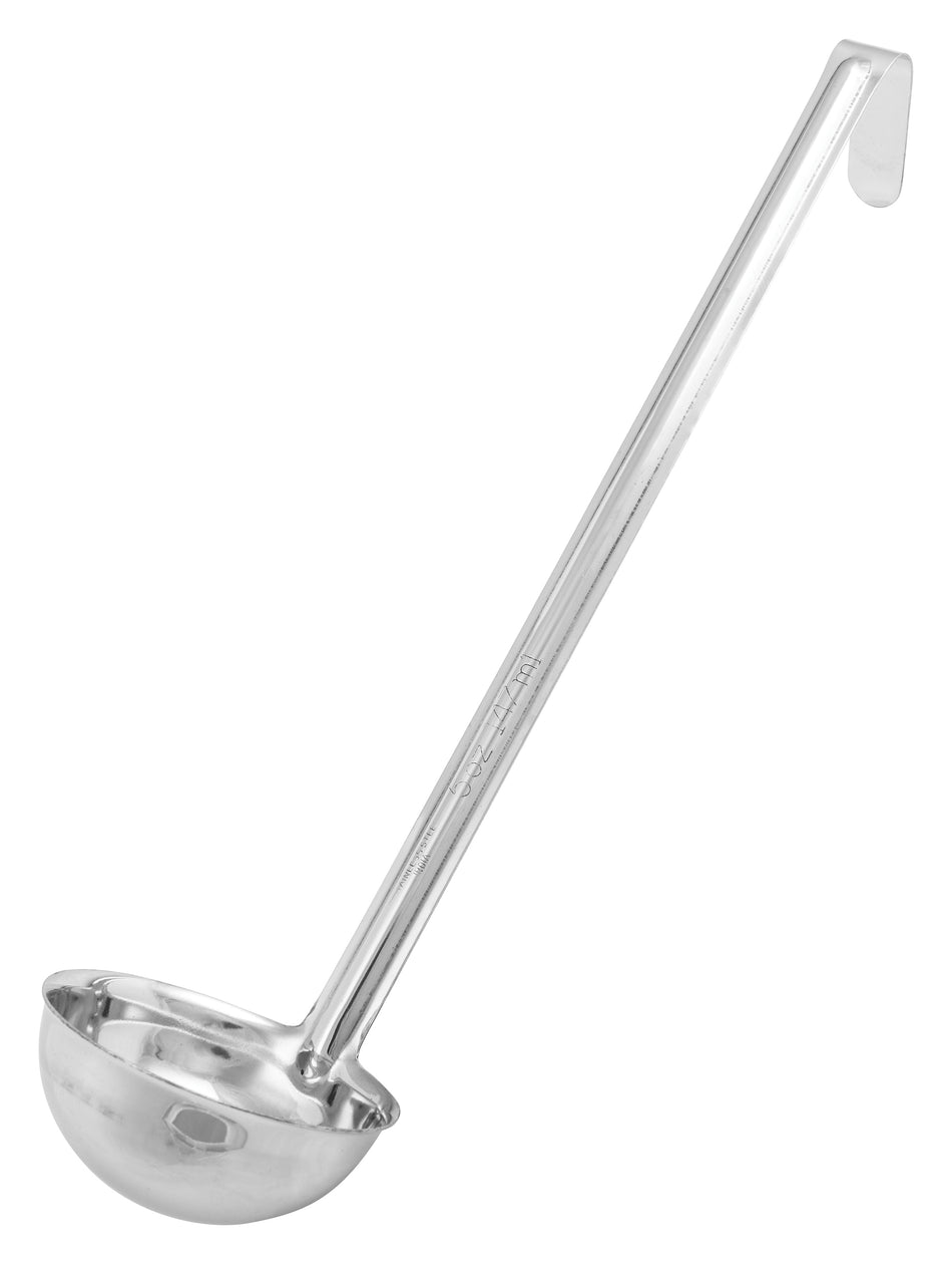 Winco LDI-5 One-Piece Stainless Steel Ladle - 5 oz