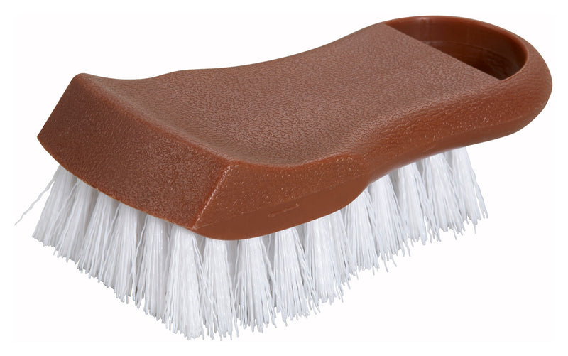 Winco CBR-BN 6-1/2 Inch Cutting Board Brush Polypropylene Brown