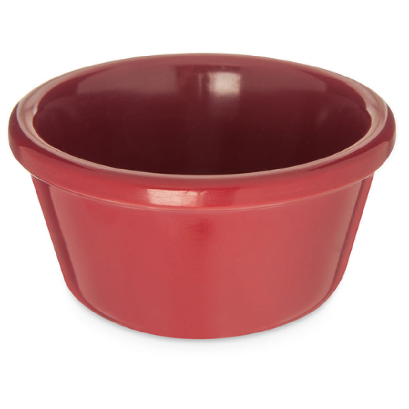 Carlisle S28058 3 Oz Ramekin 2-7/8 Inch Dishwasher Safe Stain Resistant Melamine Roma Red