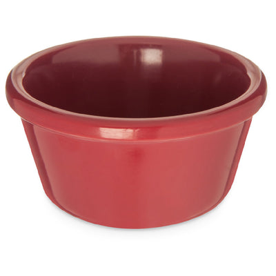 Carlisle S28058 3 Oz Ramekin 2-7/8 Inch Dishwasher Safe Stain Resistant Melamine Roma Red