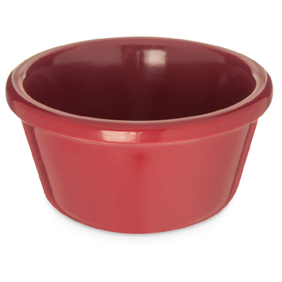 Carlisle S28058 3 Oz Ramekin 2-7/8 Inch Dishwasher Safe Stain Resistant Melamine Roma Red