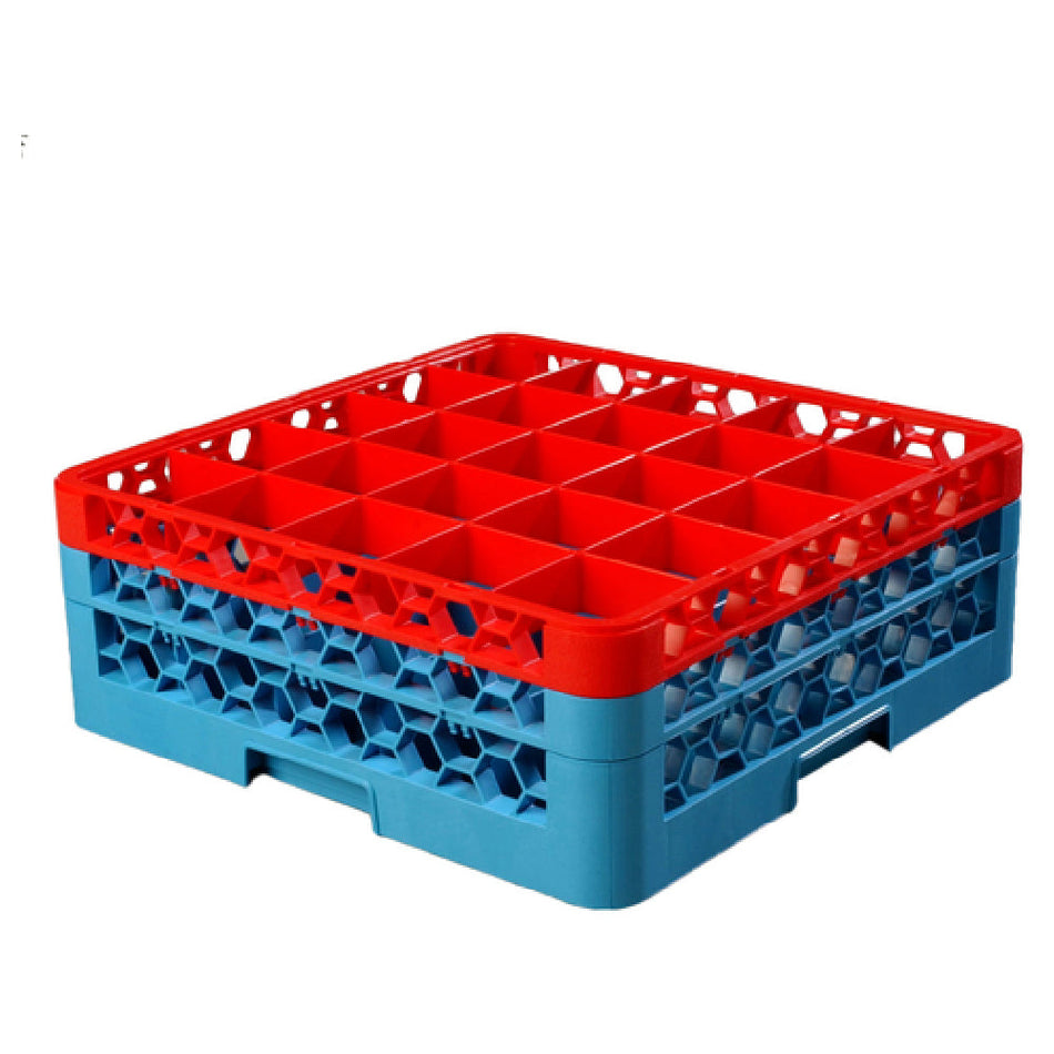 Carlisle RG25-2C410 19 Inch With Color-coded Extenders Dishwasher Glass Rack