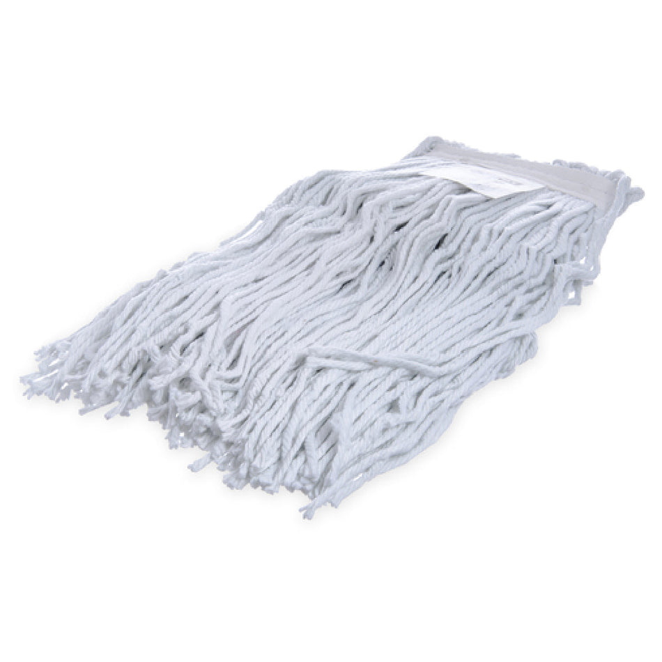 Carlisle 369070B00 Medium Cut-End Wet Mop Head 4 Ply Mildew Resistant Rayon