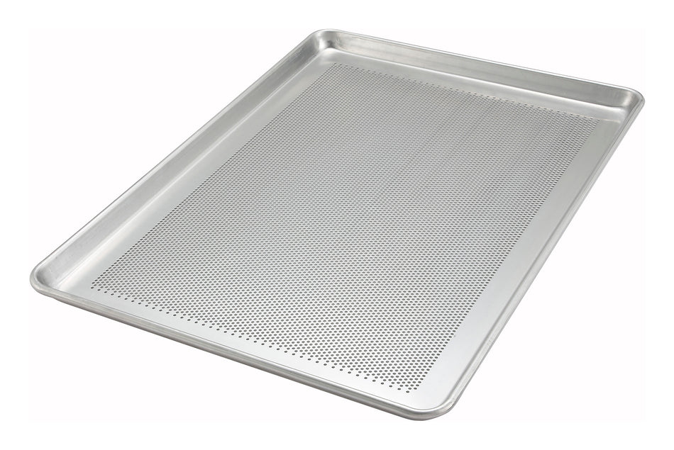 Winco ALXP-1826P 26 Inch Full Size Perforated Sheet Pan 18 Gauge Aluminum