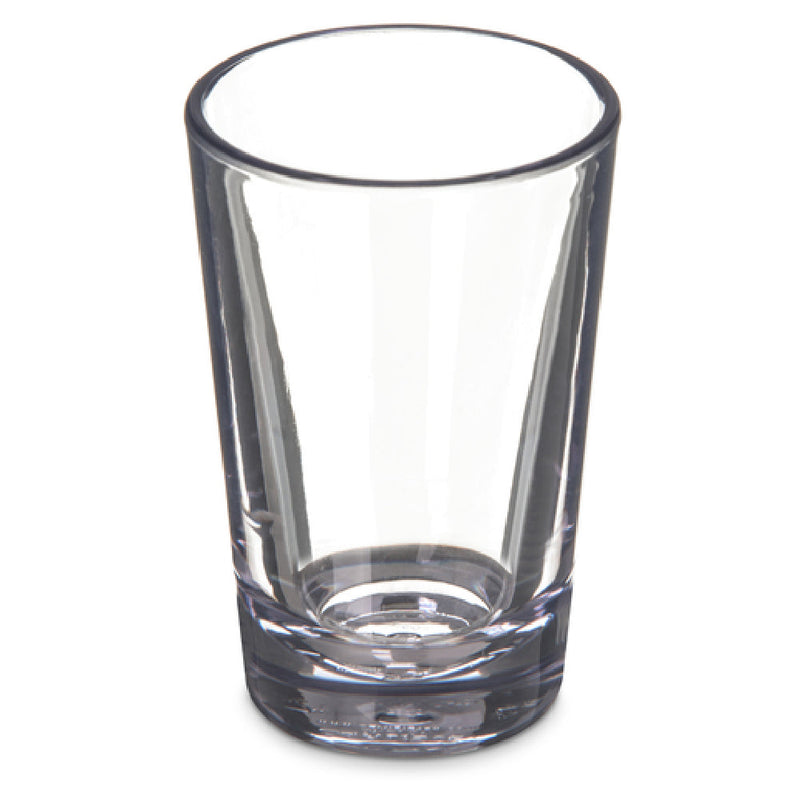 Carlisle 560207 2 Oz Chip Shatter Break Resistant Clear SAN Alibi Shooter