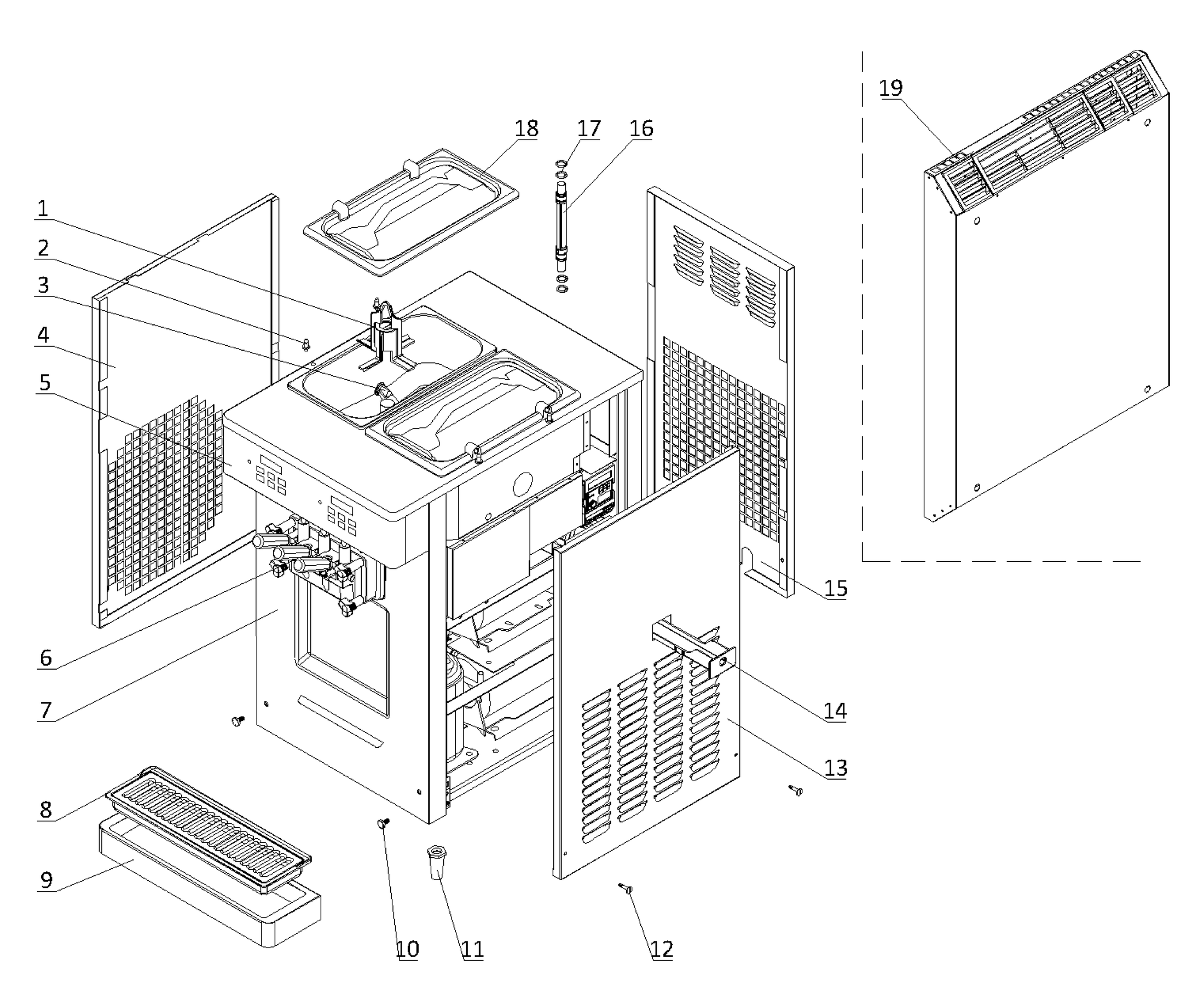 Spaceman 6235-C — External Parts schematic