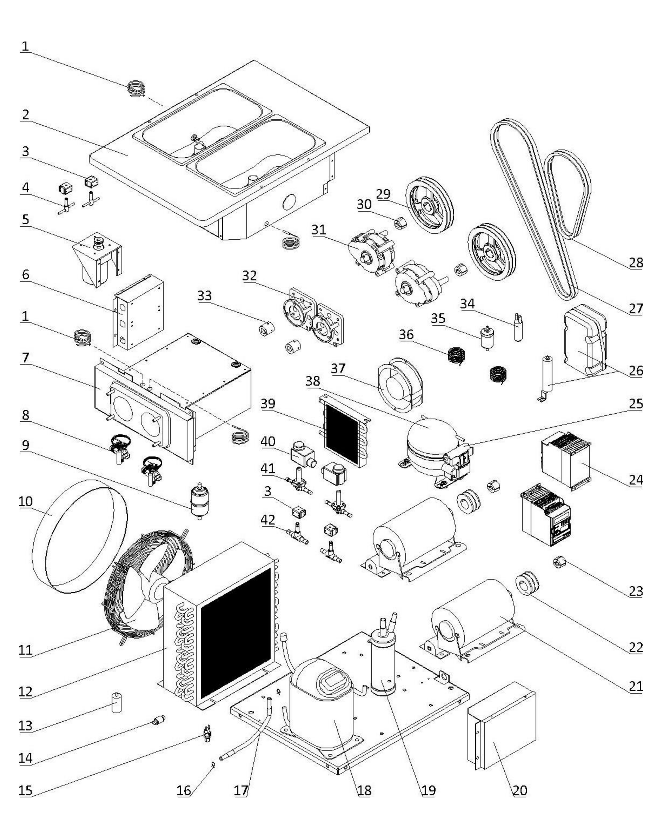 Spaceman 6235-C — Internal Parts schematic