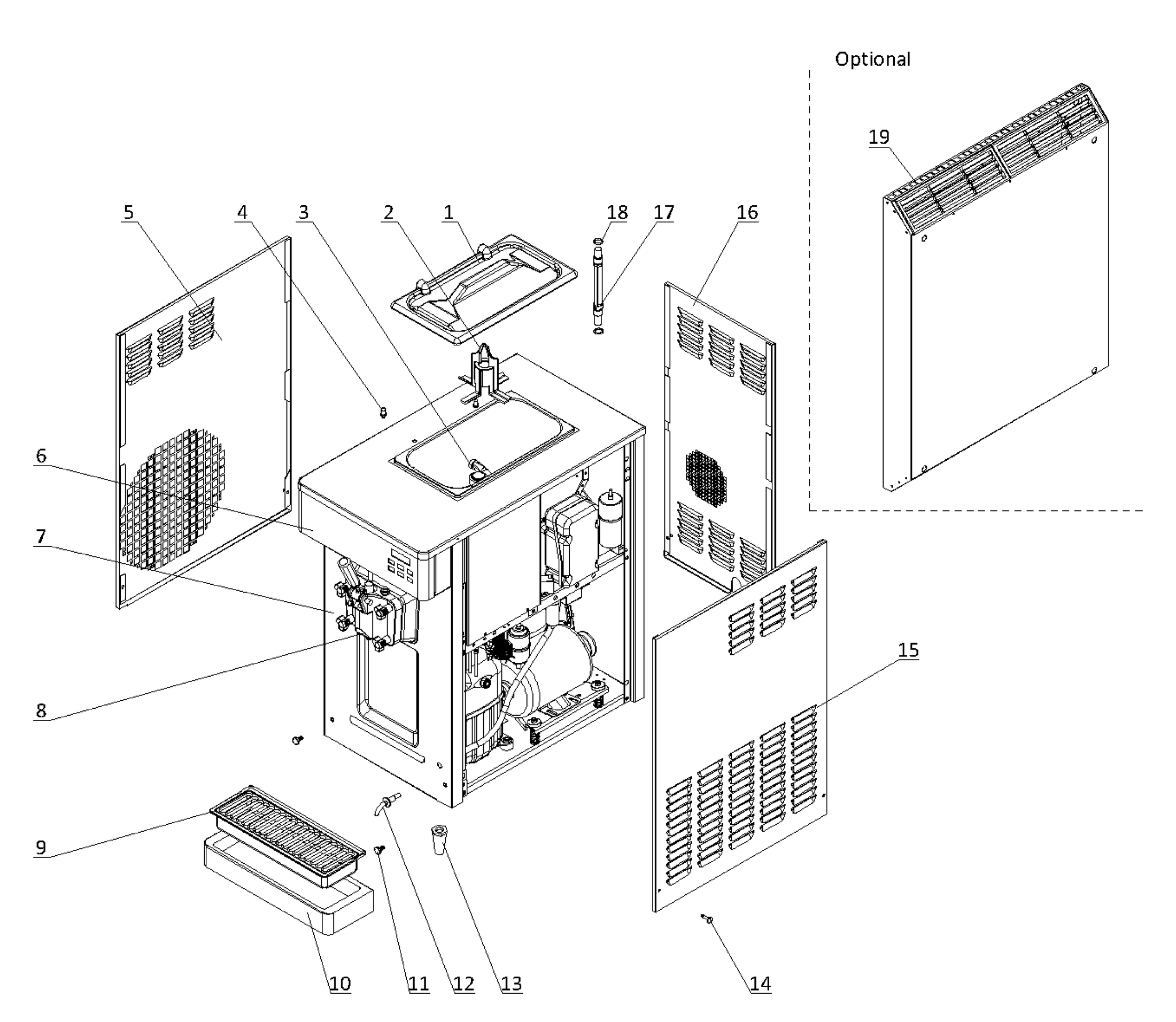 Spaceman 6236-C — External Parts schematic